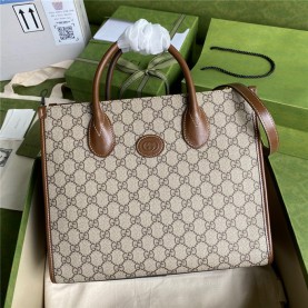 [GUCCI-구찌] GG 수프림 스몰 토트백