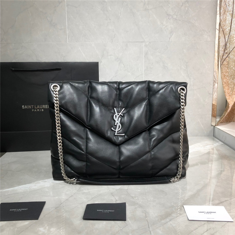 [SAINT LAURENT-생로랑] 미듐 루루 푸퍼 숄더백