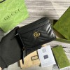 [GUCCI-구찌] GG 마몽 마트라셰 지퍼 카드지갑