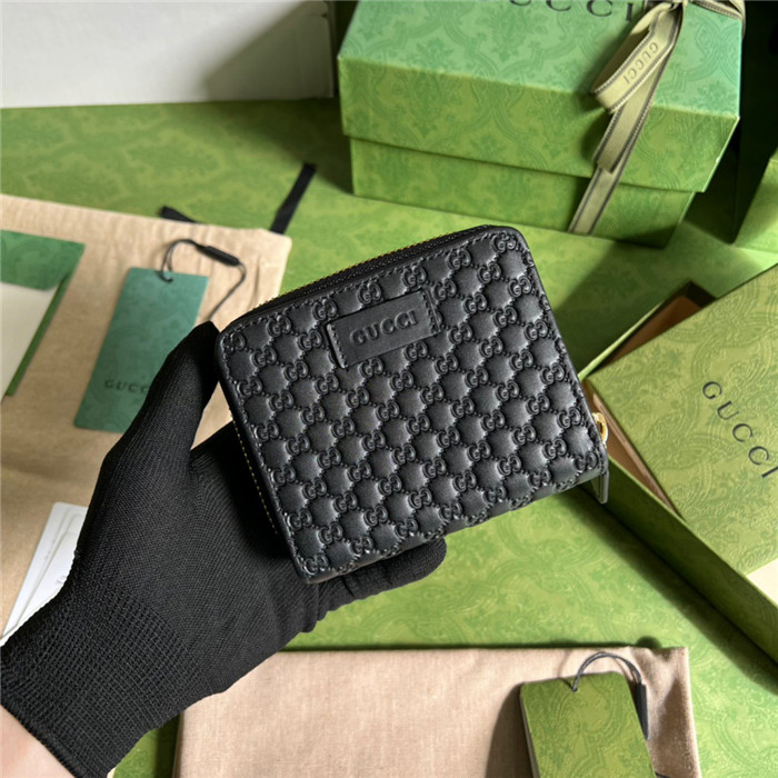[GUCCI-구찌] 마이크로시마 지퍼 카드 반지갑