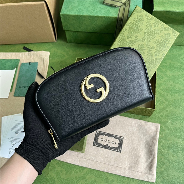 [GUCCI-구찌] 블론디 지퍼 장지갑