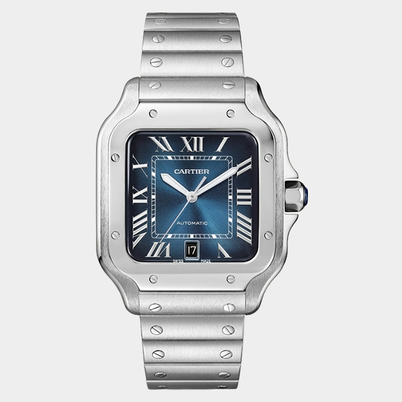 [CARTIER-까르띠에] santos -산토스 블루다이얼 39.8MM
