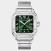 [CARTIER-까르띠에] santos -산토스 그린 다이얼 39.8MM