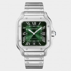 [CARTIER-까르띠에] santos -산토스 그린 다이얼 39.8MM