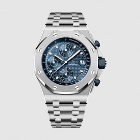 [프리미엄급] A 오데마** 로얄 오크 오프쇼어 42mm 셀프와인딩 크로노그래프 블루 다이얼 오토매틱 메탈 시계