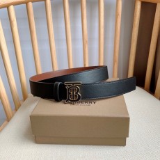 [BURBERRY-버버리] 리버서블 레더 TB 벨트