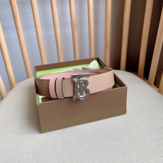 [BURBERRY-버버리] 리버서블 레더 TB 벨트