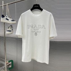 프라다 PRADA 남성 라운드 반팔