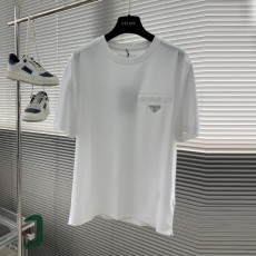 프라다 PRADA 남성 라운드 반팔