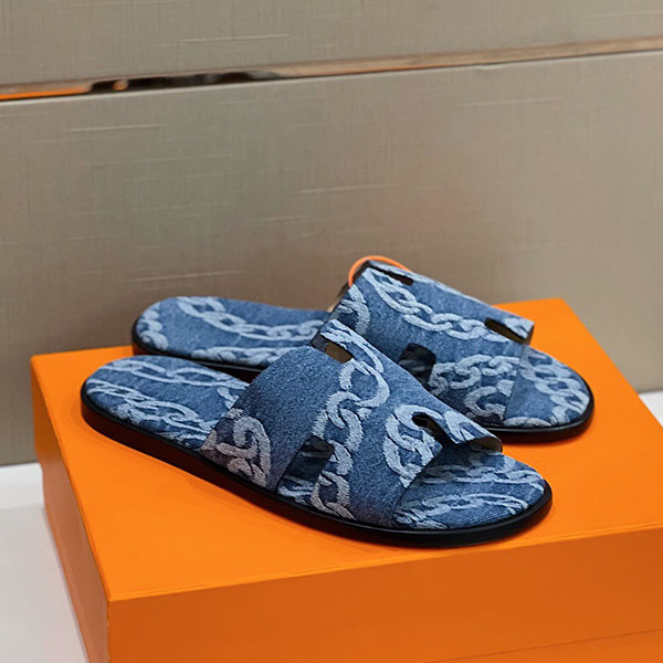 에르메스 HERMES 남성 이즈미르 슬리퍼