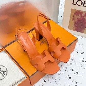 에르메스 HERMES 여성 산토리니 힐샌들