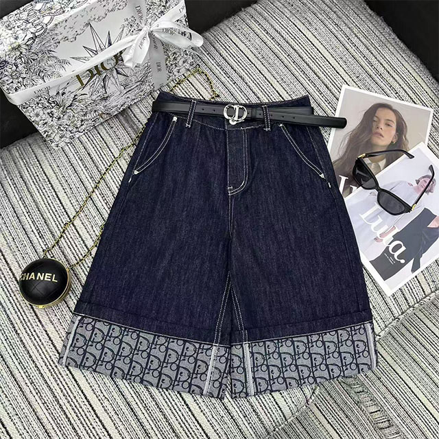 디올 DIOR 여성 데님 팬츠