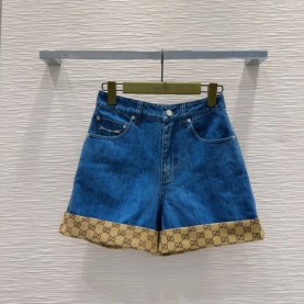 구찌 GUCCI 여성 데님 팬츠