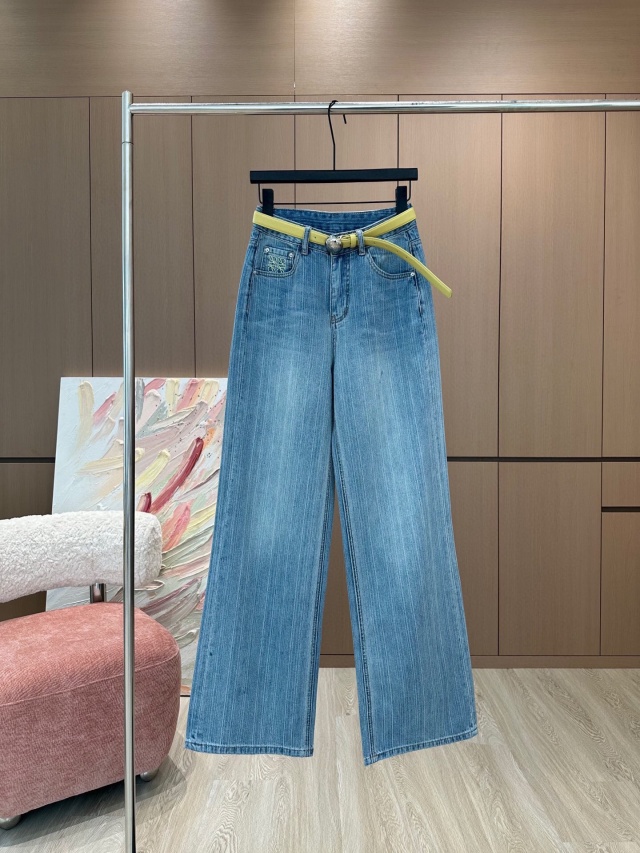로에베 LOEWE 여성 데님 팬츠
