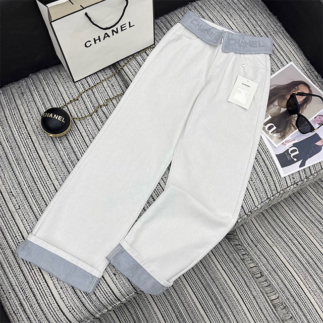 샤넬 CHANEL 여성 데님 팬츠