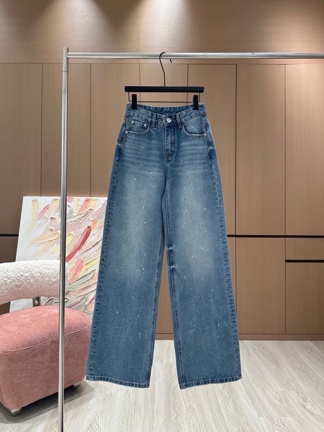 로에베 LOEWE 여성 데님 팬츠