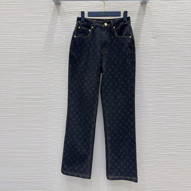 루이비통 LV 여성 데님 팬츠
