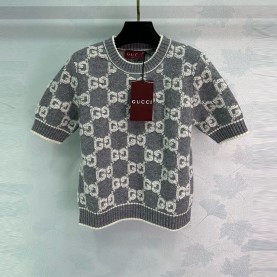 구찌 GUCCI 여성 니트 반팔
