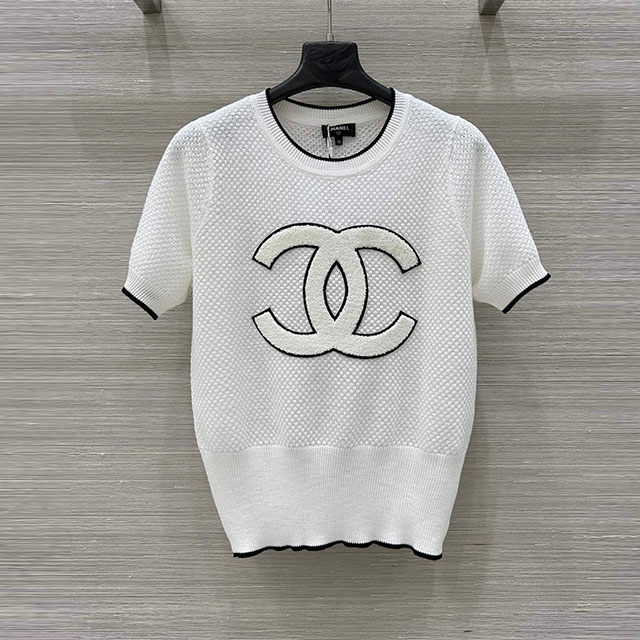 샤넬 CHANEL 여성 니트 반팔