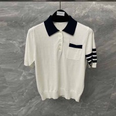 톰브라운 THOMBROWNE 여성 폴로 니트 반팔