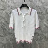 톰브라운 THOMBROWNE 여성 폴로 니트 반팔