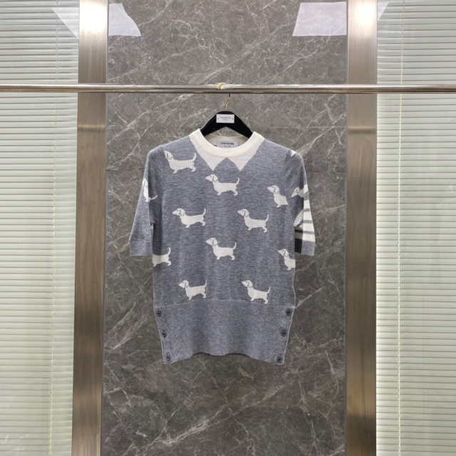톰브라운 THOMBROWNE 여성 폴로 니트반팔