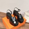 에르메스 HERMES 여성 Jam 30 스트랩 샌들