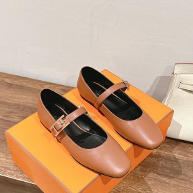 에르메스 HERMES 여성 Jane 발레리나 플랫