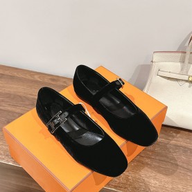 에르메스 HERMES 여성 Jane 발레리나 플랫