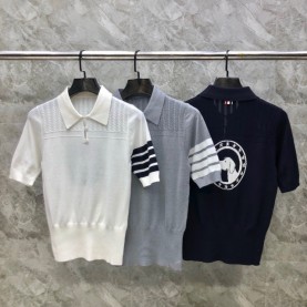 톰브라운 THOMBROWNE 여성 폴로 니트반팔