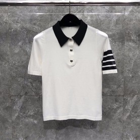 톰브라운 THOMBROWNE 여성 폴로 니트 반팔