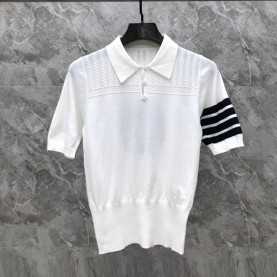 톰브라운 THOMBROWNE 여성 폴로 니트 반팔