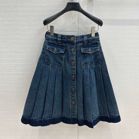 미우미우 MIUMIU 여성 데님 스커트
