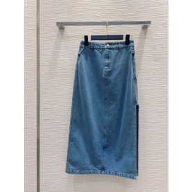루이비통 LV 여성 데님 스커트