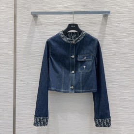 디올 DIOR 여성 데님 자켓
