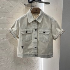 디올 DIOR 여성 데님 자켓 반팔