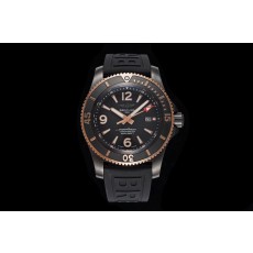 [BREITLING-브라이틀링] 슈퍼오션 블랙 로골 러버밴드 46mm