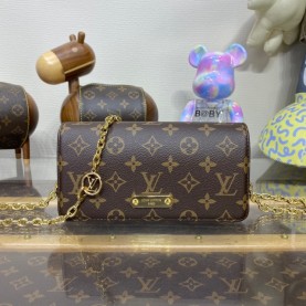 [LOUIS VUITTON-루이비통] 월릿 온 체인 릴리