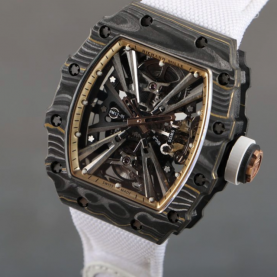 [Richard Mille-리차드밀] RM12-01 뚜르비옹 우븐스트랩  블랙 골드 카본 파이버