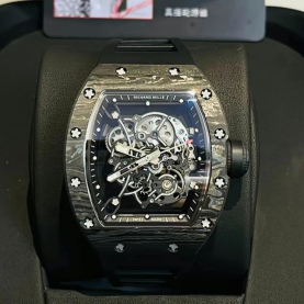 [Richard Mille-리차드밀] 블랙 카본 뚜르비옹 러버밴드 RM-055