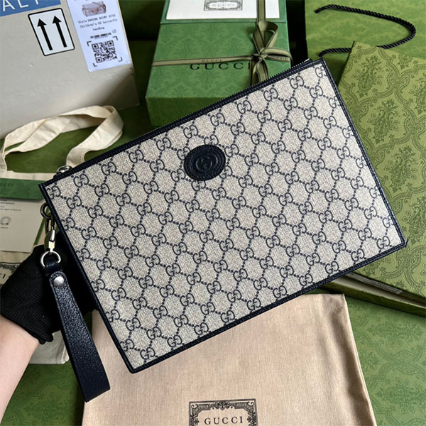 [GUCCI-구찌] 인터로킹 G 파우치