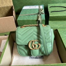 [GUCCI-구찌] GG 마몽 마틀라세 미니 크로스백