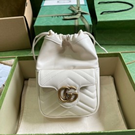 [GUCCI-구찌] GG 마몽 미니 버킷백