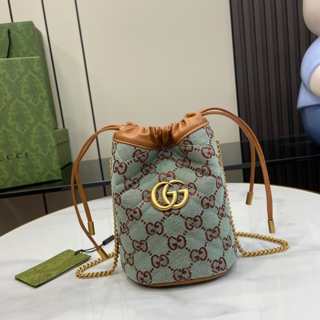 [GUCCI-구찌] GG 수퍼 미니 버킷백