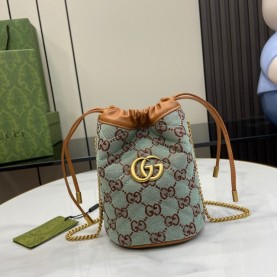 [GUCCI-구찌] GG 수퍼 미니 버킷백