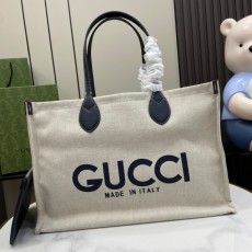 [GUCCI-구찌] 구찌 프린트 미디엄 토트백