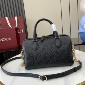 [GUCCI-구찌] GG 엠블럼 스몰 탑 핸들백