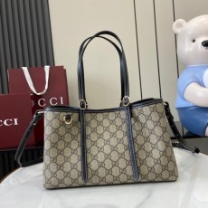 [GUCCI-구찌] GG 엠블럼 스몰 토트백