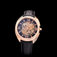[Cartier-까르띠에]Cle de Cartier-끌레 드 까르띠에 Skeleton 오토매틱