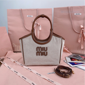 [MIUMIU-미우미우] 아이비 카네테 패브릭백 스몰